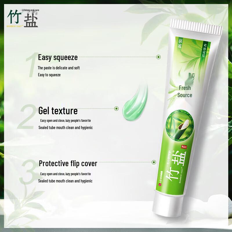 Bambussalz Zahnpasta für frischen Atem