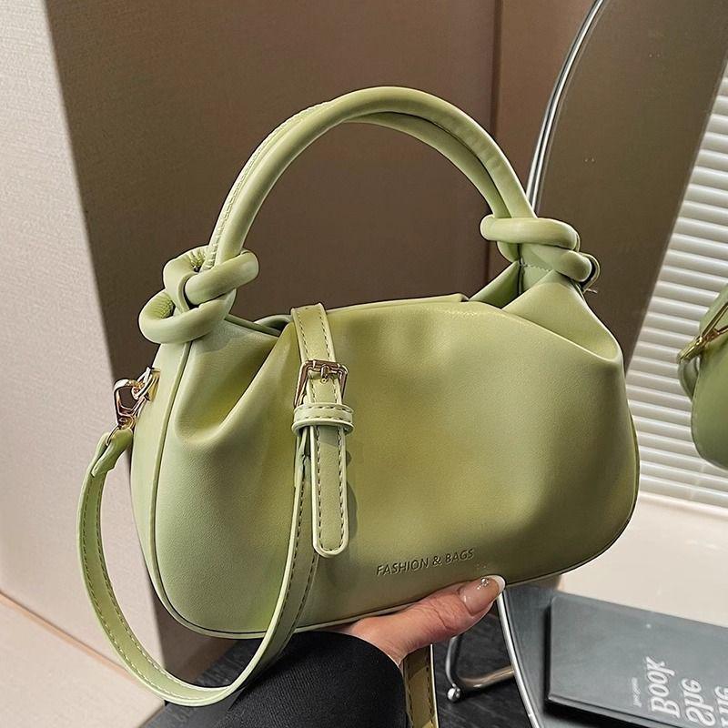 Damen 2025 Neuer Stil Weiches Leder Plissierte Wolkentasche - Einzelne Schulter & Umhängetasche, Vielseitig Vier Jahreszeiten Lässig.