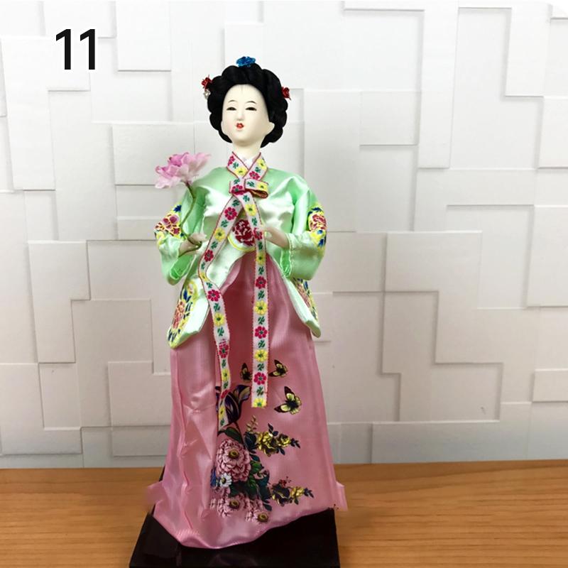 Korean Palace Hanbok Doll Ornament Princess Korean Drama Doll Toy Restaurant Home Decor Display Miniatures Desktop Ornament Gift