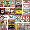 Socony Gasoline Motor Oil Metal Plaque Vintage Tin Signs Home Bar Garage Decorative Plates Gas Wall Stickers Art Poster YJ140