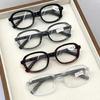 High Grade Reading Eyewear Oval Wood Grain Legs Full Frame Literary Blue Light Blocking Eye Protection Presbyopia Eyeglasses