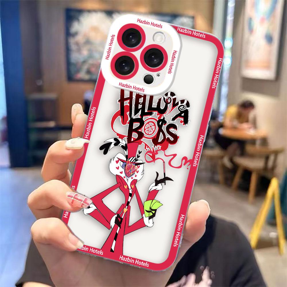 

Cartoon H-Hazbin H-Hotels Clear Phone Case For Samsung A03S A03 A04 A05 A05S A06 A7 A12 A13 A14 A15 A16 NOTE 10 20 ULTRA Case Samsung A03