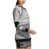 Adidas Back Three Stripe Design Ribbed Cuff Round Neck Long Sleeve Knit Sweater Women Sweater Gray White HM7627