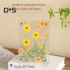 Acrylic Photo Frame Clear Picture Frames Tabletop or Wall Mount Display Frame for Home And Office DIY Dried Flower Crafts
