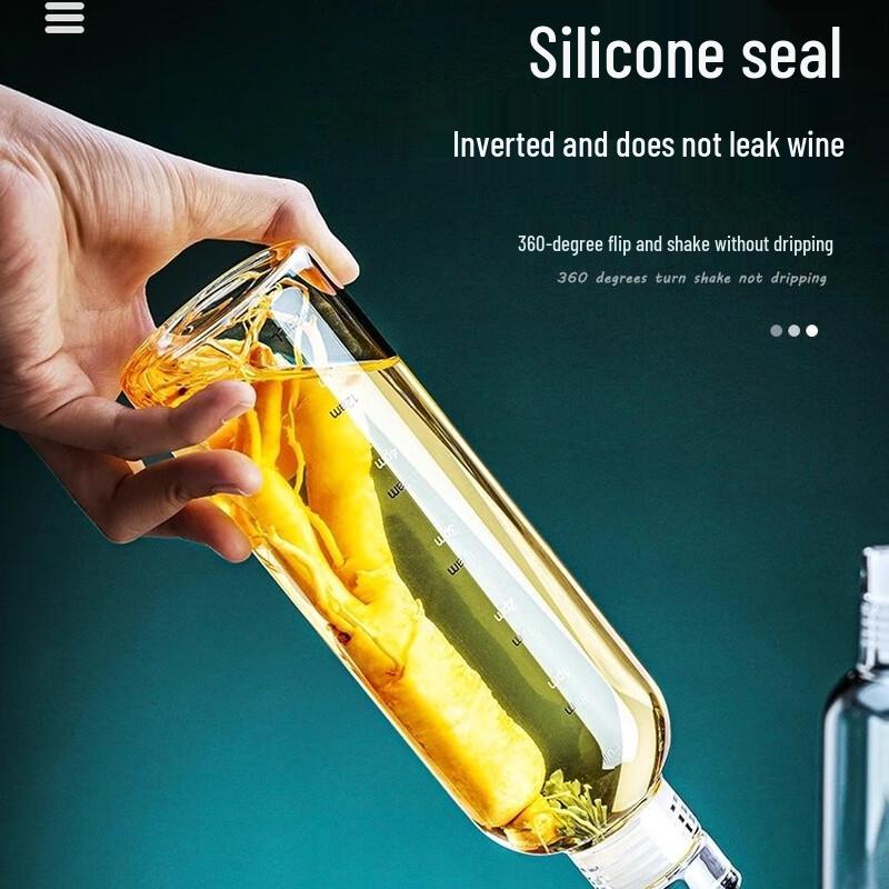 750ml Transparent Glass Storage Bottles (4-Pack)