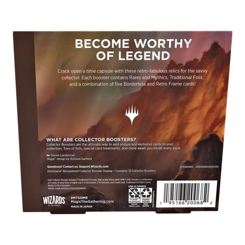Magic: The Gathering Dominaria Remaster Collector Booster (English Version) 12-Pack MTG Trading Card Wizards of the Coast D15060000