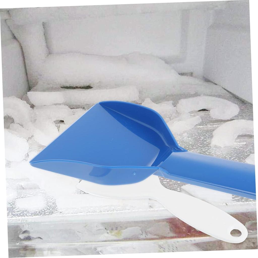 Refrigerator Ice Scraper 2-Pack Plastic Ice Shovels for Freezer Frost Removal Ergonomic Scoop Tools for Kitchen Freezer Cleaning