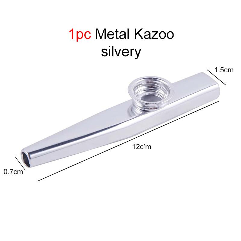 1pc Metal Kazoo Festival Party Gathering Performing Instruments Portable Musical Instruments for Leisure Entertainment Hum TMZ