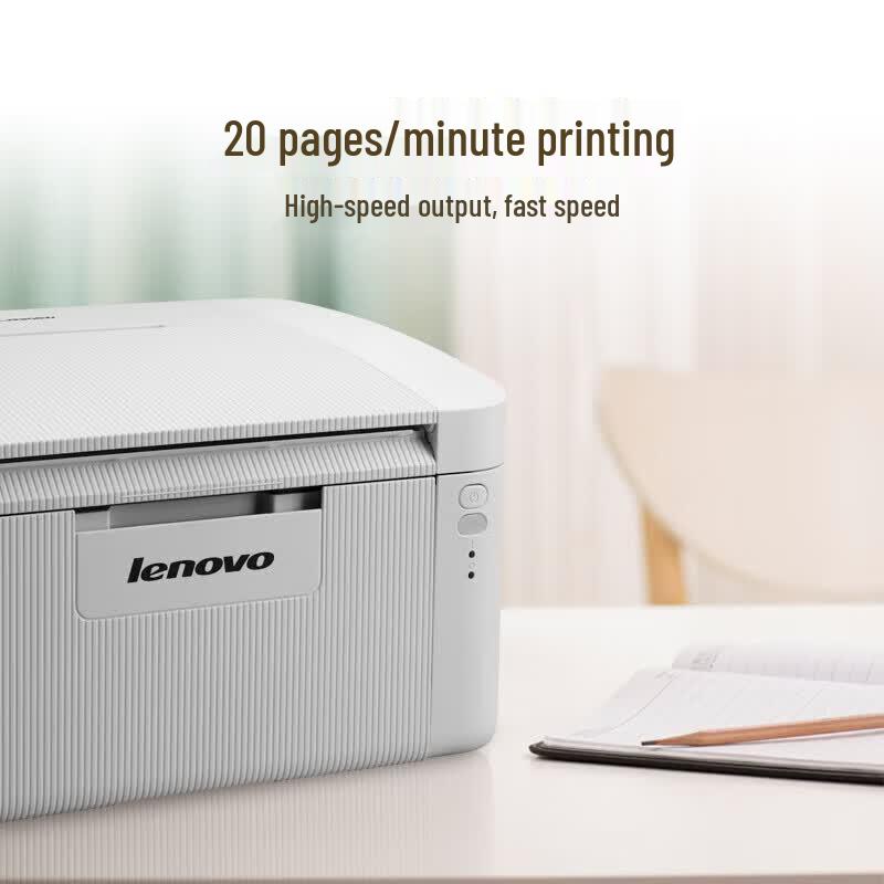Lenovo Black and White Laser Printer CN Plug (adapter Included)