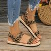 Fashion Summer Woman Shoes Sandals Breathable Women Shoe Round Head Open Toe Leopard Casual Comfortable Women‘s Flats Shoes