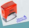 Printtoo Merry Christmas Self Inking Rubber Stamp Pre,Inked Office Stamp, Home Office Business Stationery, 38 x 14 mm,