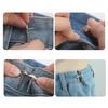 Trendy Cross Star Waist Buckle Adjustable Detachable Pants Clips Waist Tightener Nail-Free Metal Button Snaps For Jeans Decor