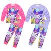 Set, Cartoon Digital Printing, Middle-Aged And Older Children'S Loungewear, Long Sleeves + Trousers Set 7911