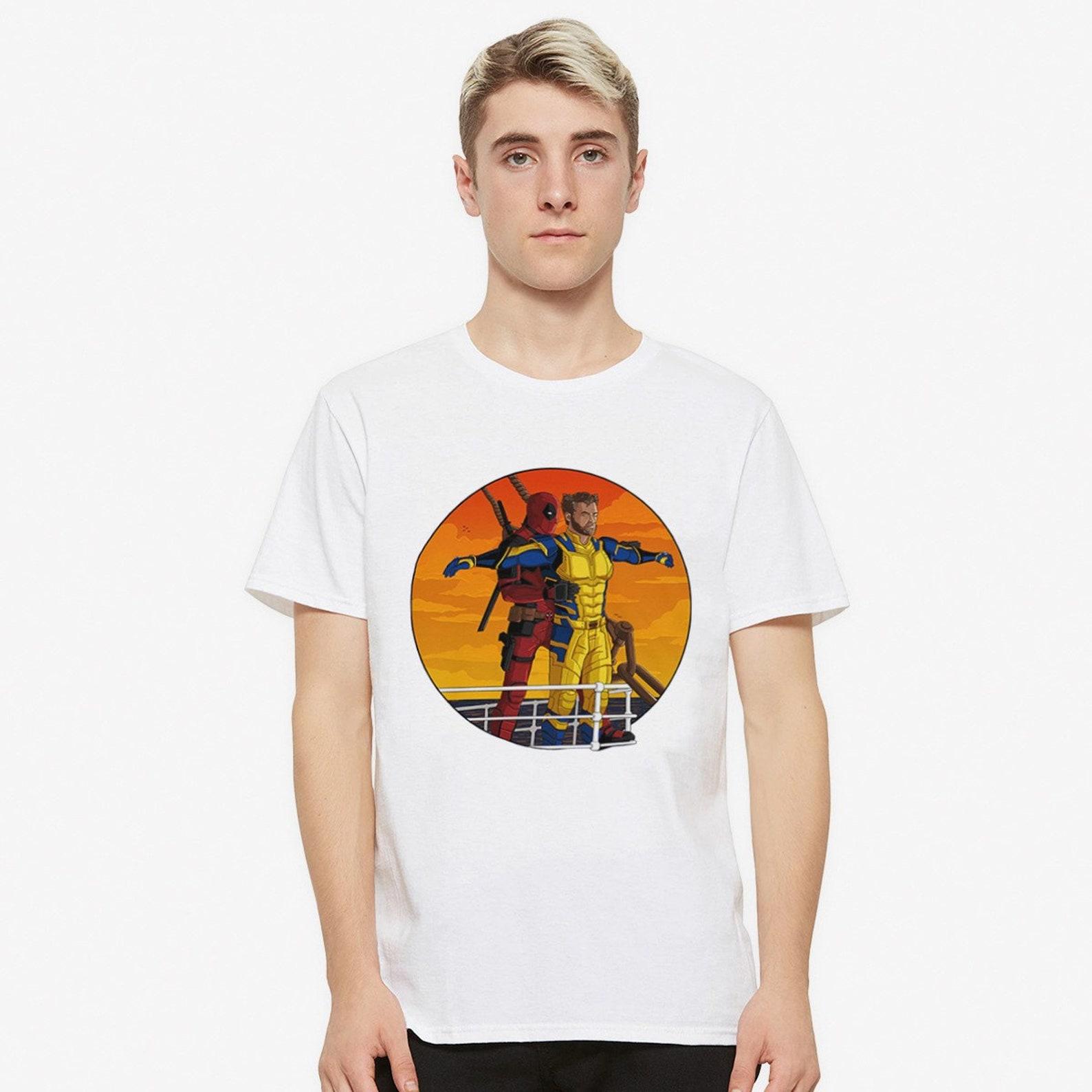 Deadpool and Wolverine Titanic Funny T-Shirt, Men s Women s All Sizes (DEA-533222) 4XL