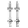 2Pcs Stainless Steel Setscrew Anchor Screw Expansion Bolt Piton Outdoor Climbing Equipment