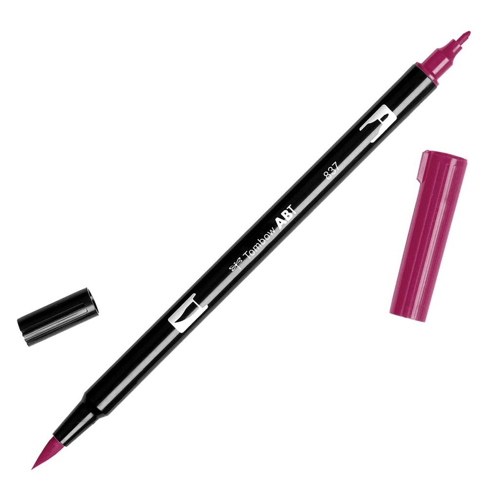 Tombow Dual Brush Pen ABT Water-Based Graphic Art Marker 837 for Illustration, Calligraphy, and Hand Lettering