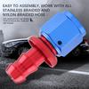 AN6 Straight Push On Twist Lock Oil Gas Fuel Line Hose End Male Fitting
