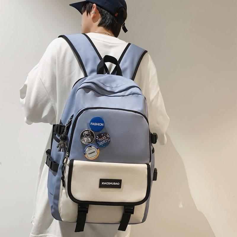 Backpacks and Schoolbags Couples Trendy College Students Large Capacity Backpacks Men Travel Schoolbags