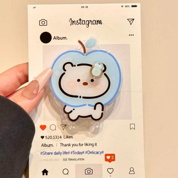 Single Layer Blue for Apple Bear for IPhone16pomax for Apple 15pr Mobile Phone Case 14 New Style 13 Cartoon 12