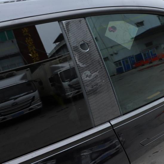 Carbon Fiber Window Center Pillar Trim Cover For Tesla Model 3/Y 16-22