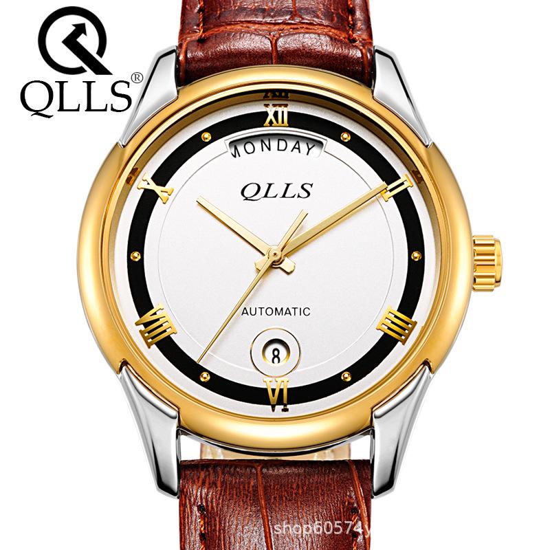QLLS Qiluoshi Automatic Swiss-Certified Trendy Business Calendar Watch