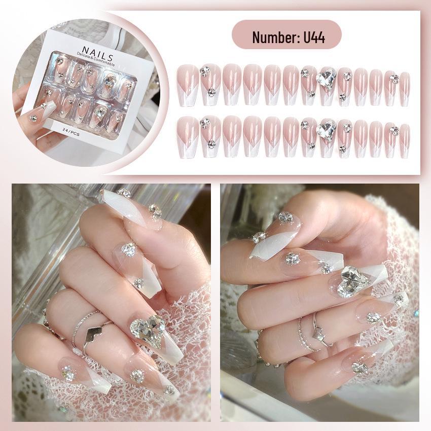 High-End Handmade Nail Art: Pure Desire Style Rhinestone Nail Stickers Collection.