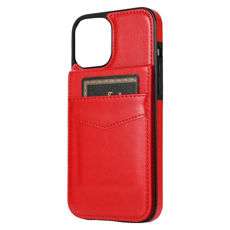 Magnetic Flip Mobile Cover for Phone 16 Series Leather Flip Wallet Case Kickstand Phone Case Covers красный