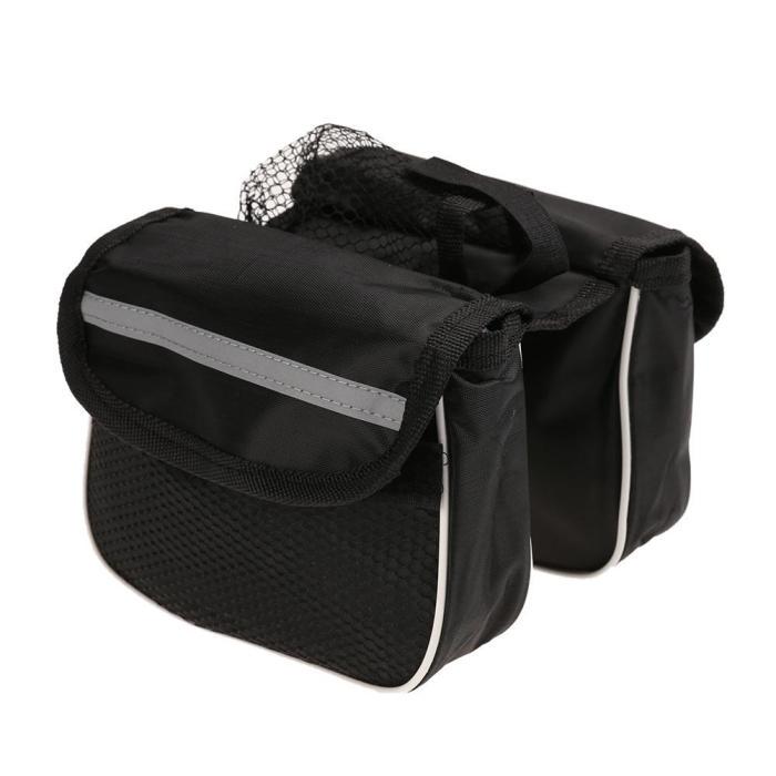 Bicycle Bag Bike Cycling Front Frame Tube Handlebar Pannier Double Pouch Phone Bag Polyester Bolsa Bicicleta