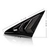 Archaic Civic Hatchback FK7 FK8 Type R Rear Side Window Louvers Custom Parts Decoration Glossy Black Accessories Made of ABS Left and Right 2 Piece