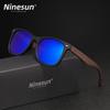 NINSUN Walnut Wood Sunglasses Men Wooden Sunglasses Women Brand Designer Mirror Original Wood Sun Glasses retro de sol masculino
