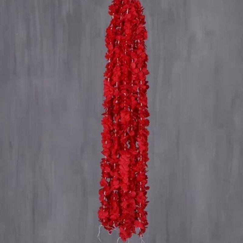 5Pcs Simulated Orchid String Wedding Ceiling Flower Rattan, for Outdoor Patio Garden Living Room Wall Hanging Decoratio