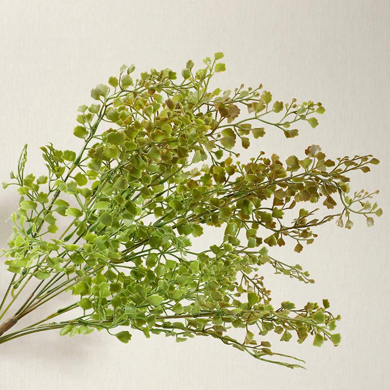 

Лист папороті Прикраса для дому Вітальня Декорація підробленими квітами Кімнатні рослини Настінні реквізити 10 fork ginkgo червоний