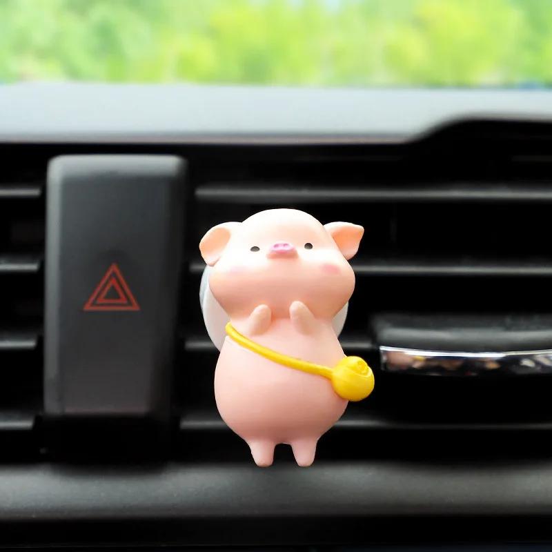 1pc Outlet Decoration Cute Pig Car Accessrios Car Air Freshener Air Conditioning Aromatherapy Clip Car Interior Decoration