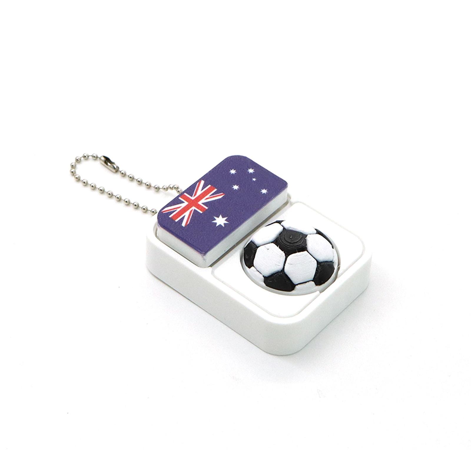 

Football Clicker Flag Keychain — Cross-Border Souvenir And Stress-Relief Toy For Football Fans One Size