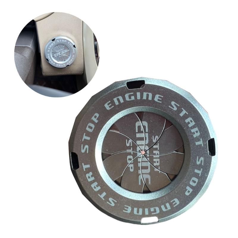 Upgrades Car Engine Start Stop Button Rings ABS Switch Protector Cover for Enhances Safety In Schools Offices & Family