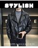 Men's Two-Piece Style Thickened PU Leather Jacket - Warm & Cool Winter Motorcycle Outerwear 2025