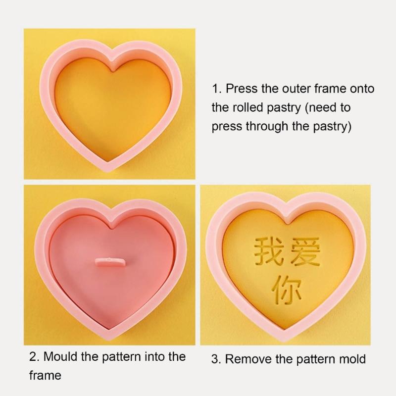 Pack Of 10 Language I Love You Cookie Molds Diverse Language Love You Cookie Cutters Treat Mould For Handmade Sweet