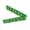 Sport Stirnband Kopfband Brasilien Flagge Bandana Schweißbänder Yoga Tennis Kopfwickel Für Erwachsene