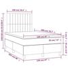 VidaXL Sommier à Lattes de Lit avec Matelas LED, Lit Rembourré, Lit Double, Lit Adulte de Chambre à Coucher Intérieur, 3135581