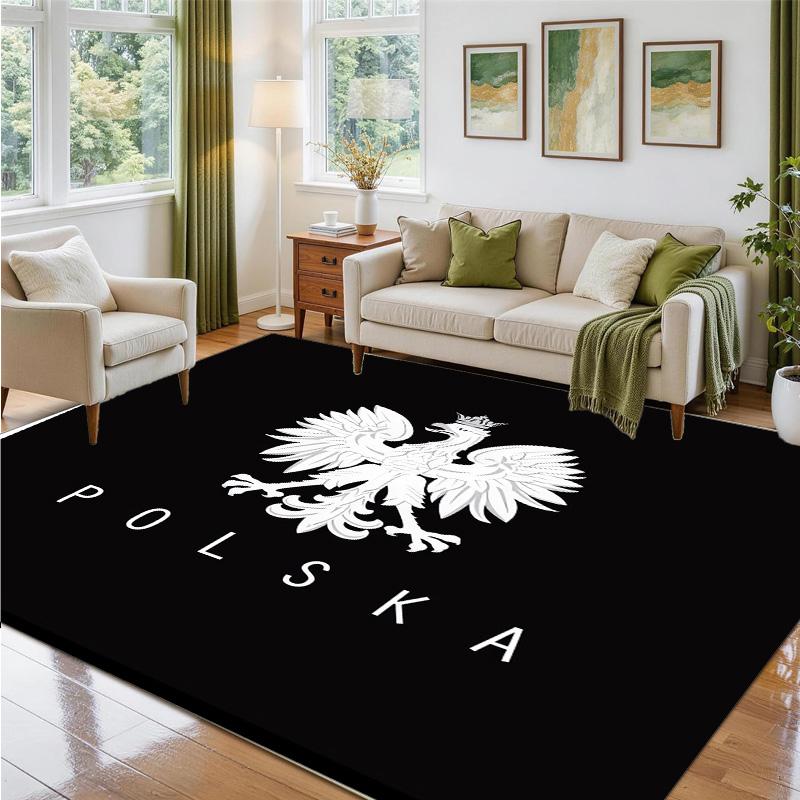 Poland Design Crystal Velvet Rug Soft Decorative Mat for Bedroom Entrance