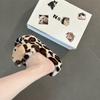 2025 Autumn and Winter Leopard Print Kt Cat Big Head Thick Bottom Bag Head Fluffy Slippers Women's Fashion Versatile Home Casual Cotton Slippers