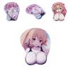 Soft And Ergonomic Two-dimensional Mouse Pad With 3d Chest Anime Design For Comfort