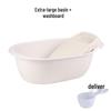 Large Oval Thickened Plastic Washbasin - Baby & Children's Bath or Laundry