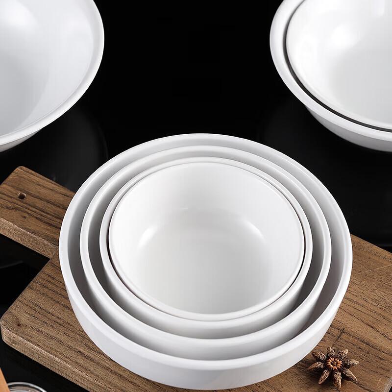 NHZHIW A5 Melamine 14-inch Rectangular Four-Compartment Dinner Plate
