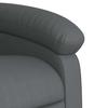 Electric Recliner Chair with Rising Function Gray Faux Leather