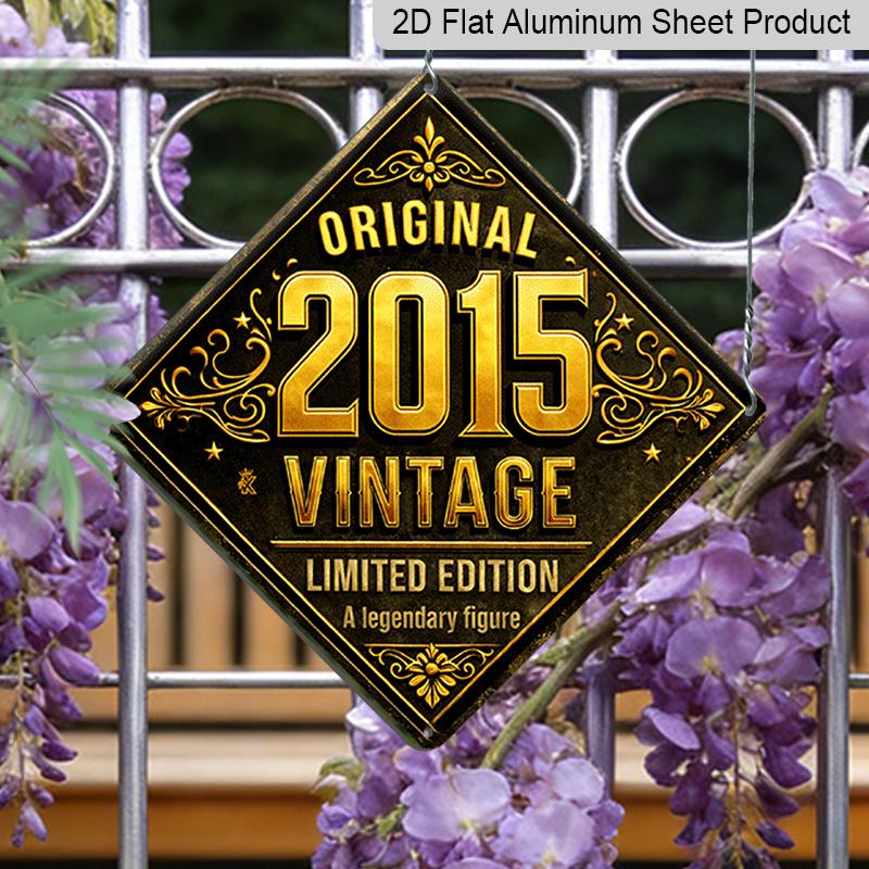 

2D Flat, 1pc, 2015 Original Limited Edition Vintage Metal Aluminum Sign, Outdoor Plaque & Wall Decor, Classic Wall Decoration, Heritage Style Decor 20*20cm
