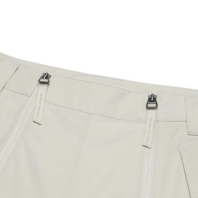 Fila Fusion Inline Loose Fit Multi-Pocket Woven Trousers Casual Pants Women bottoms Feather-Gray T11W421804FGY