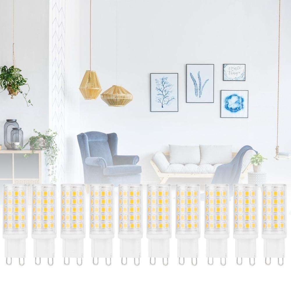 10pcs 4W G9 LED Bulb 54LED Halogen Replacement Bulb Replace Bi-Pin Base Bulb Wall Sconce