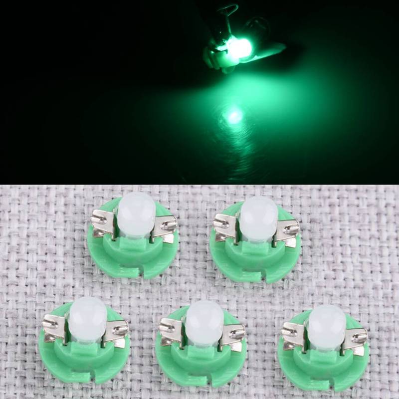 5pcs Green LED Dash Clock Light Lamp Bulbs trument Gauge 1W fit for Lincoln Town Car 2003 2004 2005 2006 2007 2008 2009-2011