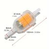 Large Fuel Filters for Motorcycles Beach Bikes and Small Engines Durable Plastic Casing Pleated Paper Fuel Filters5